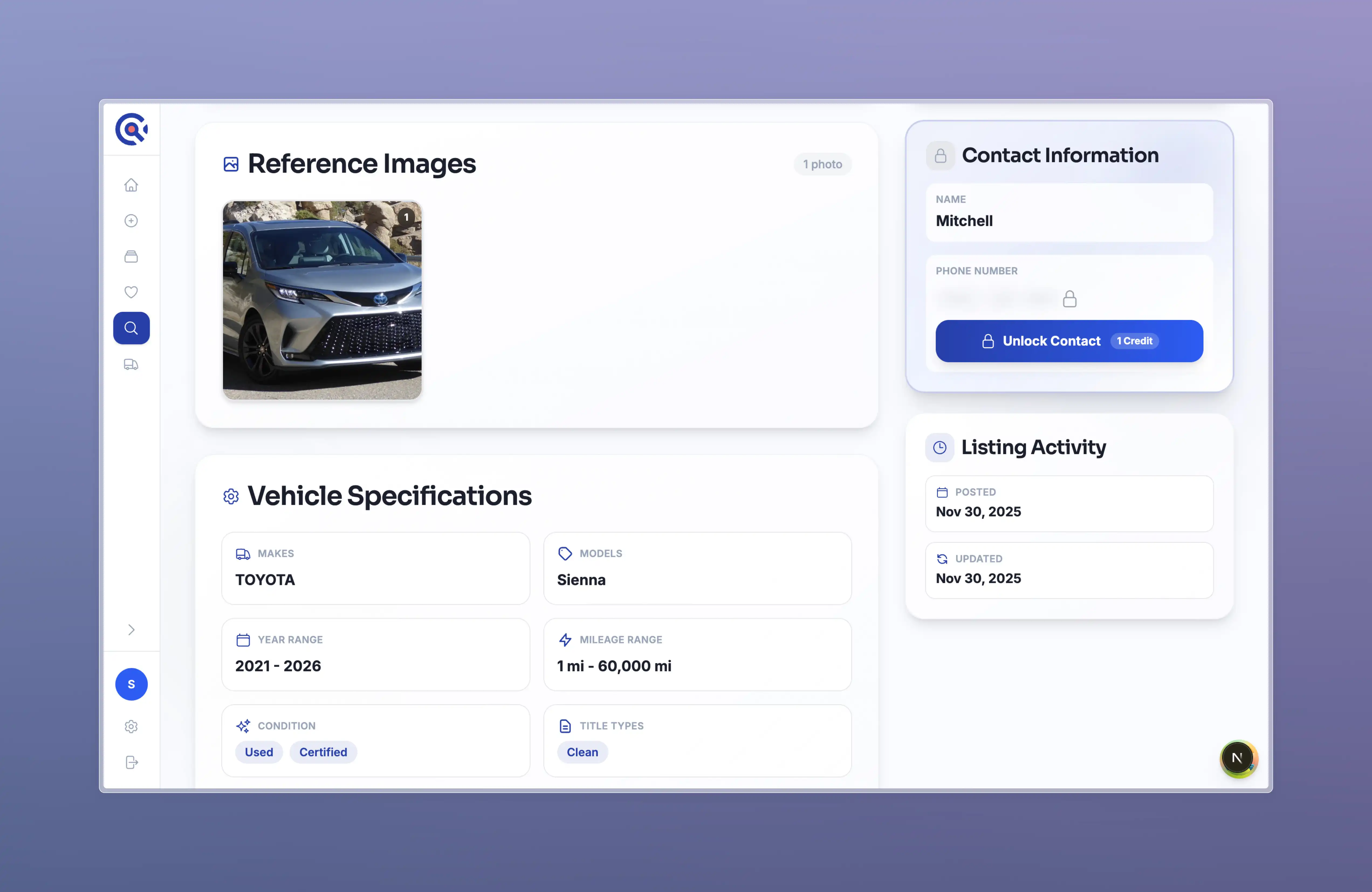 Step 02: Send Your Garage Listing